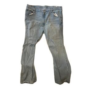 Wrangler Straight Fit Blue Jeans Mens 42x32